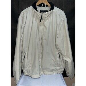 Eddie Bauer Since 1920 Jacket Coat Mens XL Beige Long SleevePolartec Fleece Line